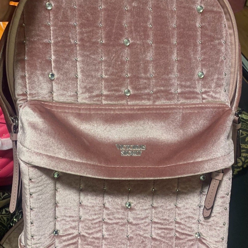 Victoria's Secret Blush Velvet Backpack